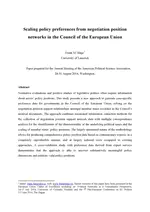 Scaling Policy Preferences from Negotiation Position Networks in the Council of the European Union
